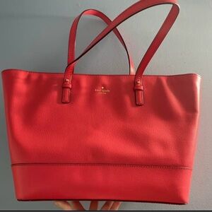 Kate Spade Vibrant Red Leather Tote